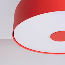 Lampa sufitowa okrągła Omiq 4xE27 czerwona