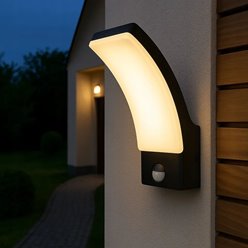 Kinkiet elewacyjny LED Gertha z czujnikiem ruchu 12W 4000K