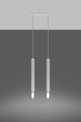 Lampa wisząca punktowa WEZYR 2 biała 2xG9