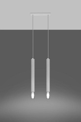 Lampa wisząca punktowa WEZYR 2 biała 2xG9
