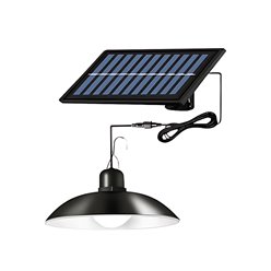 Lampa wisząca solarna z czujnikiem zmierzchu i pilotem