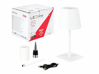 Lampa stołowa LED 4w1 3,5W 400lm CCT biała 2x2000mAh