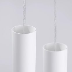 Lampa wisząca potrójna Lami 3P 3xGU10 okrągła biała