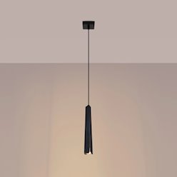 Lampa wisząca dekoracyjna Prysm 1xG9 czarna