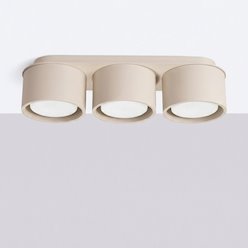 Lampa sufitowa potrójna tuba Modo 3xGx53 taupe