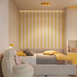 Lampa sufitowa potrójna tuba Modo 3xGx53 żółta