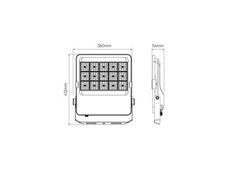 Naświetlacz LED 200W 28000lm 120st. Flux 4000K