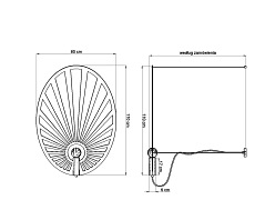 Lampa wisząca LEHDET biała