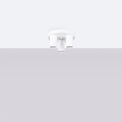 Lampa sufitowa tuby Lagos 3xGU10 okrągła biała