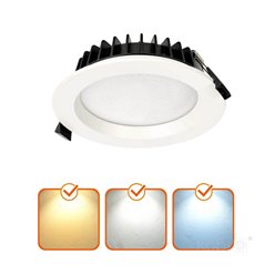Panel LED okrągły IP44 podtynkowy NEXEYE 15W 1800lm 3CCT