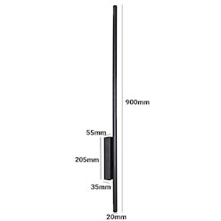 Kinkiet liniowy okrągły LUNA 12W 90cm IP54 neutralny