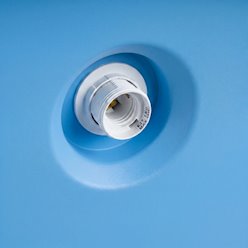 Lampa wisząca klasyczna Bilo 1xE27 błękitna