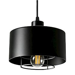 Potrójna lampa wisząca E27 Velto Loft listwa 60cm czarna