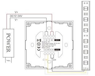 Sterownik LED CCT Mi-Light P2 12V-24V 15A