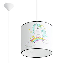 Lampa wisząca dziecięca Unicorn 30 1xE27 wielokolorowa