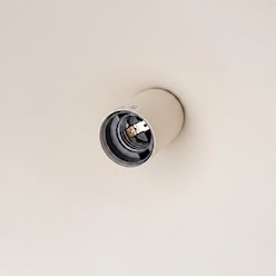 Lampa wisząca stożkowy klosz Nox 40cm 1xE27 beżowa