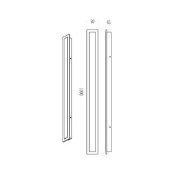 Lampa architektoniczna LED 25W 100cm Wow CCT czarna