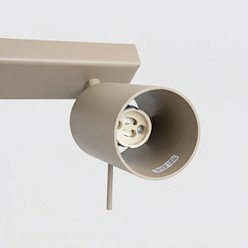 Kinkiet listwa z reflektorami Ring 2xGU10 taupe
