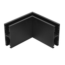 Łącznik kątowy do szyn wiszących dwustronnych Micro-24V czarny