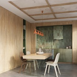 Lampa wisząca Nox 4-punktowa 4xE14 ochra czerwona