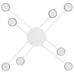 Żyrandol sufitowy Vecto 8xGX53 geometryczny biały