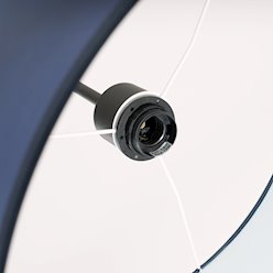 Lampa wisząca z abażurem Nevia 1xE27 granatowa