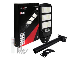 Lampa uliczna solarna Sun 1300lm 6500K z uchwytem
