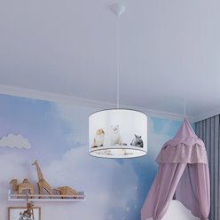 Lampa wisząca dziecięca Kitty 30 1xE27 wielokolorowa
