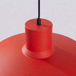 Lampa wisząca klasyczna Bilo 1xE27 czerwona