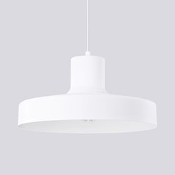 Lampa wisząca klasyczna Bilo 1xE27 biała