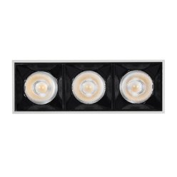 Lampa liniowa LED 9W natynkowa biało-czarna - ciepła
