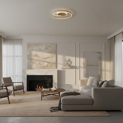 Lampa sufitowa nowoczesna LED Spiral 22W złota