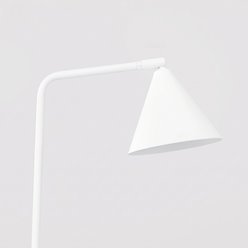 Lampa biurkowa ze stożkowym kloszem Nox 1xE14 biała