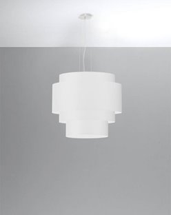 Żyrandol designerski REFLEXION 50 cm 5xE27 biały
