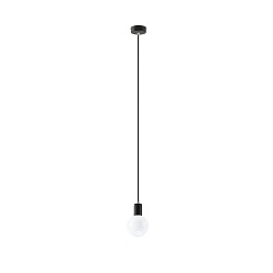 Lampa wisząca żarówka EDISON 1xE27 Czarna