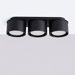 Lampa sufitowa potrójna tuba Modo 3xGx53 czarna