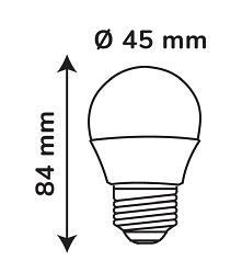 Żarówka LED kulka E27 ciepła