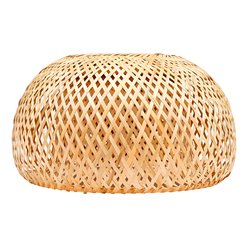 Lampa wisząca Boho 1xE27 z bambusowym kloszem 38cm