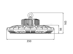 Lampa LED line® przemysłowa UFO 150W 18000lm 60 stopni  biała dzienna 4000K