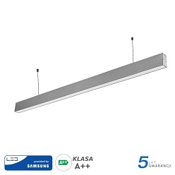 Lampa LED Linear V-TAC Samsung 40W Szara 120cm VT-7-40 6400K 3200lm