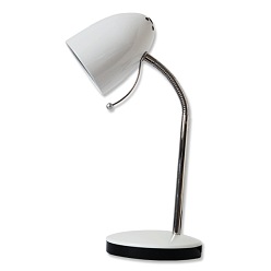 Lampa biurkowa 1xE27 Biała - elastyczne ramie