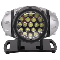 Lampa czołowa LED L01 srebrna 1,1W 60lm 6500K