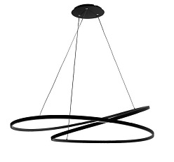 Lampa wisząca okręgi LED Ilgiro DL-09 122W Czarna