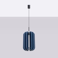 Lampa wisząca filcowa Mula 27 cm 1xE27 granatowa