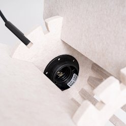 Lampa wisząca filcowa Mula 45 cm 1xE27 beżowa