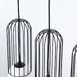 Lampa wisząca potrójna Brina listwa 3xG9 czarna