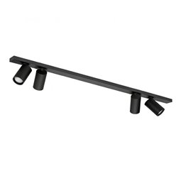 Lampa natynkowa 110cm z reflektorami SpotLine 4xGU10 czarna