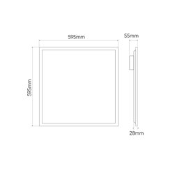 Panel LED Prime 60x60 42W 6300lm UGR19 4000K