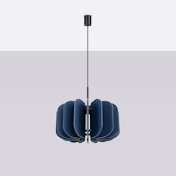 Lampa wisząca filcowa Mula 45 cm 1xE27 granatowa