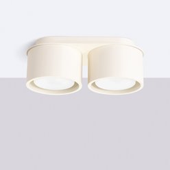 Lampa sufitowa podwójna tuba Modo 2xGx53 beżowa